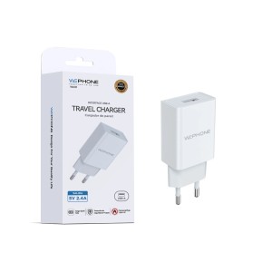 Cargador Wephone WA01 5V 2.4A Travel Charger USB-A | Mayorista de accesorios Moviles en España