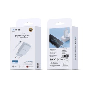 Cargador Wephone WA03 5V 2.4A con Cable USB-A a Lightning | Mayorista de accesorios móviles en España