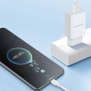Cargador Wephone WA03 5V 2.4A con Cable USB-A a Lightning | Mayorista de accesorios móviles en España