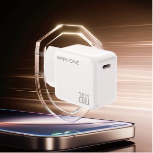Cargador rápido Wephone WA04 20W GaN USB-C PD | Mayorista de accesorios móviles en España