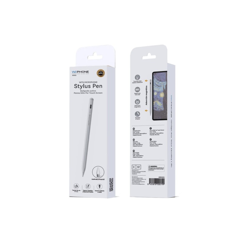 Wephone WH01 – Lápiz capacitivo activo 125 mAh con micrófono y punta reemplazable | Mayorista de accesorios móviles en España