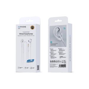 Wephone WE03 – Auriculares con cable Jack 3.5 mm y micrófono | Sonido Hi-Fi | Mayorista de accesorios móviles en España