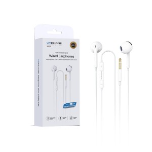 Wephone WE03 – Auriculares con cable Jack 3.5 mm y micrófono | Sonido Hi-Fi | Mayorista de accesorios móviles en España