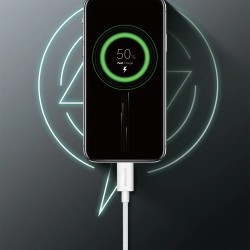 Cable USB-C a Lightning 3A PD30W 1 m | TPE OD4.0 blanco | Mayorista de accesorios móviles en España