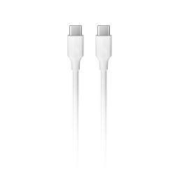 Cable USB-C a USB-C 3A PD60W 2 m | TPE OD4.0 blanco | Mayorista de accesorios móviles en España