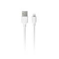 Cable de datos USB-A a Lightning 3.4A 1 m | TPE OD4.0 blanco | Mayorista de accesorios móviles en España