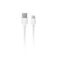Cable de datos y carga rápida USB-A a Type-C 3A 1M Blanco | Mayorista de accesorios móviles en España