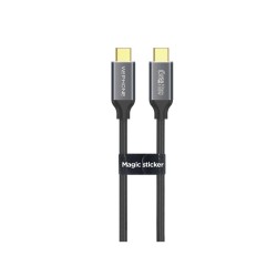 Cable USB-C 3.1 Gen2 100W 1,5 m | 10Gbps y 4K@60Hz | Trenzado negro  | Mayorista de accesorios móviles en España