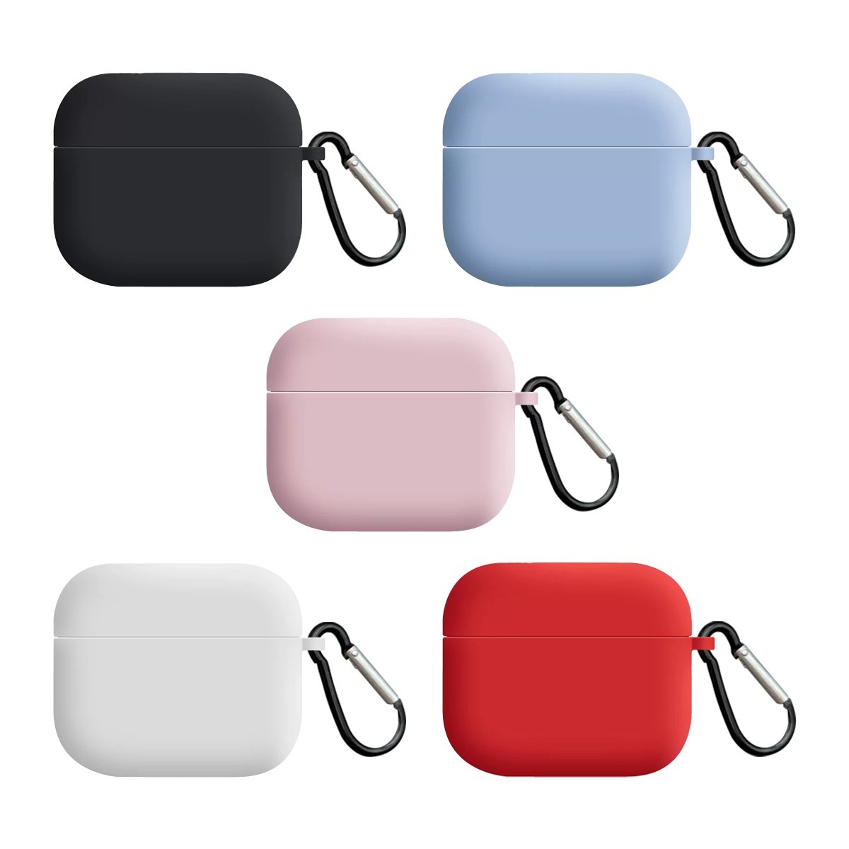 Funda AirPods Pro 3 – Silicona Suave con Gancho | Wephone Mayorista