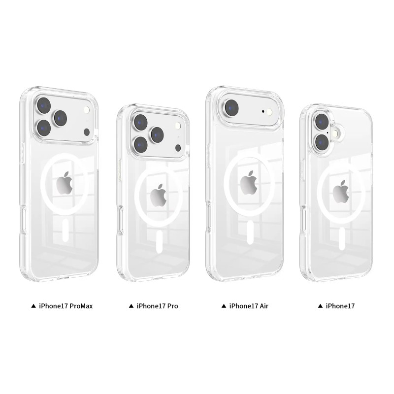 Funda Antigolpes Magsafe Transparente iPhone 17 Pro | Wephone Mayorista