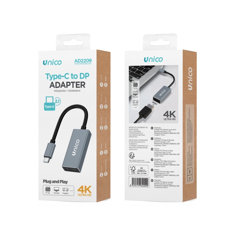 Adaptador USB-C a DisplayPort 4K | Wephone Mayorista