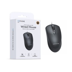 Ratón con cable ergonómico 3D 1000 DPI USB-A | Diseño profesional y duradero | Mayorista de accesorios móviles en España