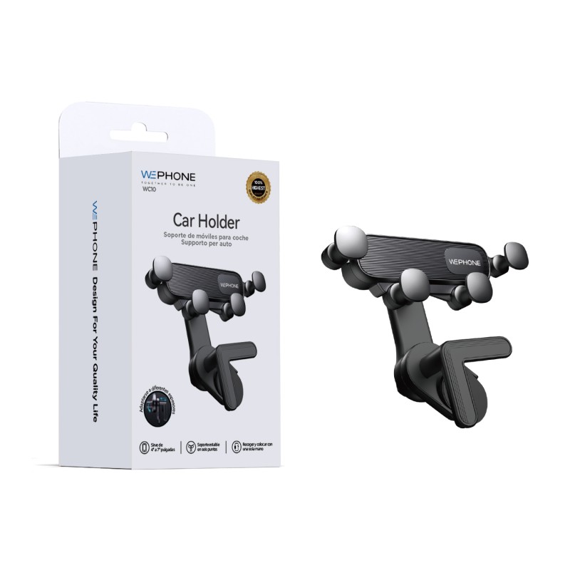 Soporte para teléfono con sistema de gravedad | Ajuste automático y sujeción estable | Mayorista de accesorios móviles en España
