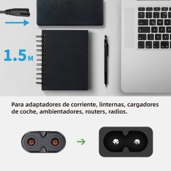 Cable de alimentación europeo tipo 8 de 1.5 m | Alta calidad y seguridad | Mayorista de accesorios móviles en España