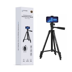 Trípode para cámara o móvil con control remoto Bluetooth y bolsa de transporte | Mayorista de accesorios móviles en España