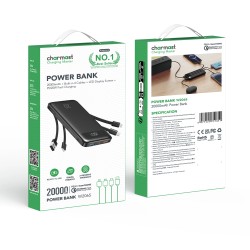 Charmast 20.000 mAh 4-in-1 | PD 20 W + LED | W2065