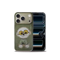 Funda para móvil bordada con diseño de animales iPhone 17