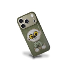 Funda para móvil bordada con diseño de animales iPhone 17