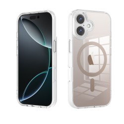 Funda Magsafe Transparente Degradada y Antiamarilleo iPhone 17