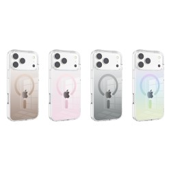 Funda Magsafe Transparente Degradada y Antiamarilleo iPhone 17 Pro Max