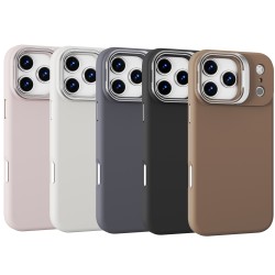 Funda silicona líquida MagSafe con soporte cámara iPhone 17 | Wephone Shop