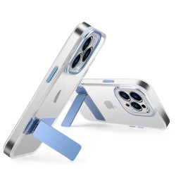 Funda transparente con marco metálico y soporte | Mayorista WePhone