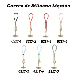 Correa de mano silicona líquida con gancho 360º | WePhone Mayorista