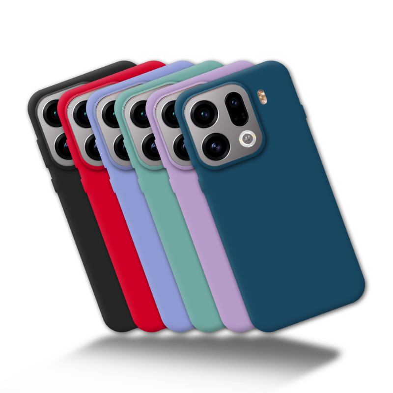 Funda Tipo Original Oppo Find X9 Pro de goma suave | Wephone Mayorista