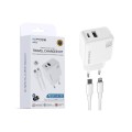 Kit Cargador Rápido 30W USB-C + USB-A WePhone WA13 | Mayorista
