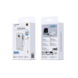Power Bank WePhone 20000mAh PD 20W con pantalla digital | Mayorista