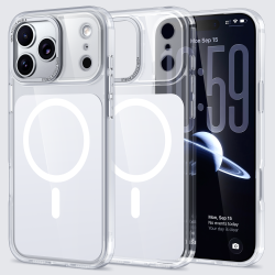 Funda Transparente MagSafe Placa Color iPhone 17 Pro Max · Antigolpes | Wephone Mayorista