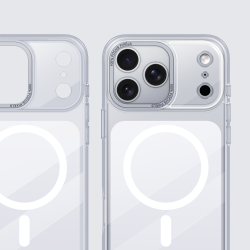 Funda Transparente MagSafe Placa Color iPhone 17 Pro Max · Antigolpes | Wephone Mayorista