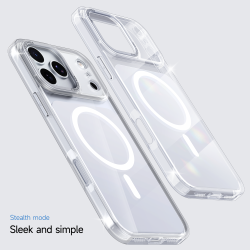 Funda Transparente MagSafe Placa Color iPhone 17 Pro Max · Antigolpes | Wephone Mayorista