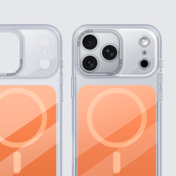 Funda Transparente MagSafe Placa Color iPhone 17 Pro Max · Antigolpes | Wephone Mayorista