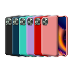 Funda Tipo Original iPhone 11 Pro Max de goma suave | Wephone Mayorista
