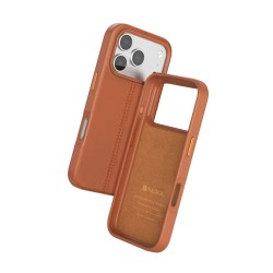 Funda de Cuero PULOKA Costura Vertical para iPhone 17 Pro Max | Wephone Mayorista
