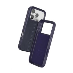 Funda de Cuero PULOKA Costura Vertical para iPhone 17 Pro Max | Wephone Mayorista