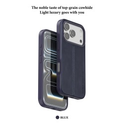 Funda de Cuero PULOKA Costura Vertical para iPhone 17 Pro Max | Wephone Mayorista