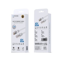 Cable Ethernet Wephone WD27 CAT.7 1,5m 10Gbps Blanco | Mayorista de accesorios en España