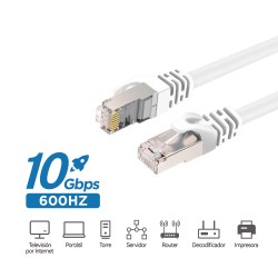 Cable Ethernet Wephone WD27 CAT.7 1,5m 10Gbps Blanco | Mayorista de accesorios en España