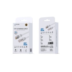 Cable Ethernet Wephone WD28 CAT.7 3m 10Gbps Blanco | Mayorista de accesorios en España