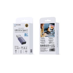 Adaptador USB 3.0 a Type-C Wephone WG12 5 Gbps | Mayorista de accesorios móviles en España