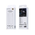 Cable Audio 4-Pin 3,5 mm Wephone WG17 1 m Blanco | AUX para coche, altavoces y auriculares