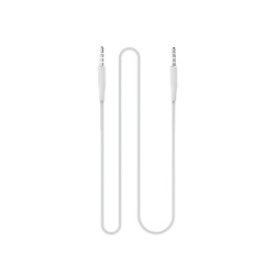 Cable Audio 4-Pin 3,5 mm Wephone WG17 1 m Blanco | AUX para coche, altavoces y auriculares