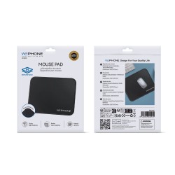 Mouse Pad Wephone WK01 250x210mm Negro Alfombrilla M| Mayorista de accesorios