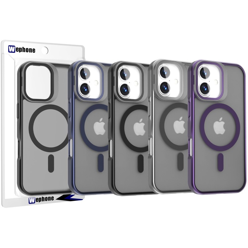 Funda Mate Magnética iPhone 17 con Soporte y MagSafe | Wephone Mayorista