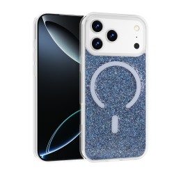 Funda MagSafe Brillante Glitter para iPhone 17 Pro Max | Carcasa Mujer con Aro Magnético