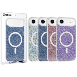 Funda MagSafe Brillante Glitter para iPhone 17 Pro Max | Carcasa Mujer con Aro Magnético