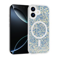 Funda MagSafe Brillante Glitter para iPhone 17 Pro Max | Carcasa Mujer con Aro Magnético