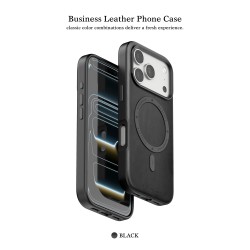 Funda de Cuero MagSafe Business iPhone 17 Pro Max· PULOKA